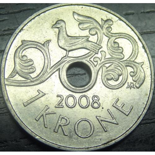 1 крона 2008 Норвегія