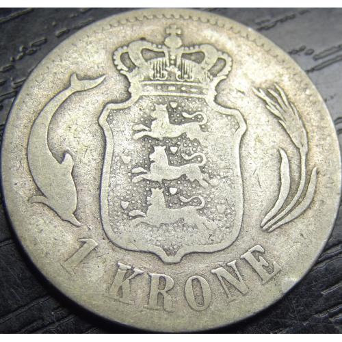 1 крона Данія 1875 срібло