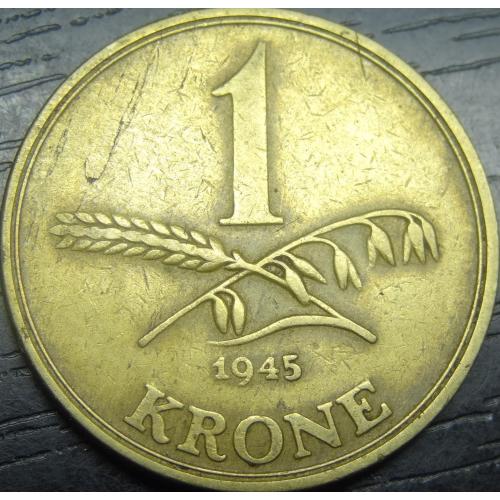 1 крона Данія 1945