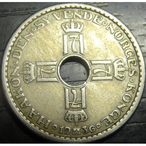 1 крона Норвегія 1936 рідкісна