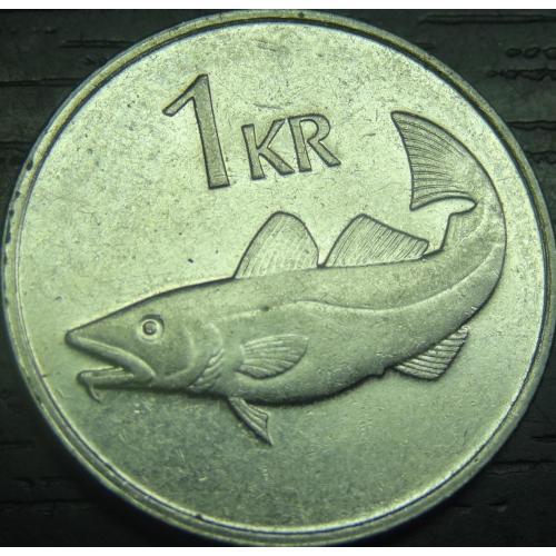 1 крона Ісландія 2007