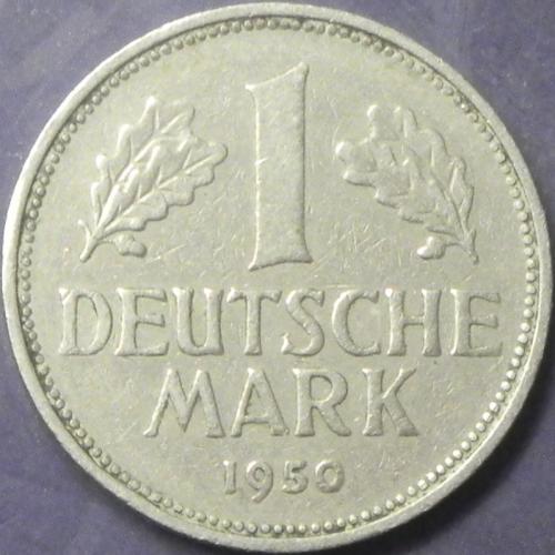 1 марка 1950 D ФРН