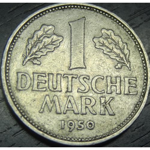 1 марка 1950 D ФРН