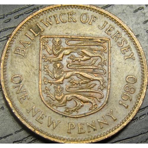 1 новий пенні 1980 Джерсі