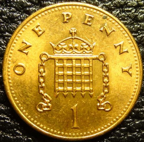 1 пенні 1991 Британія