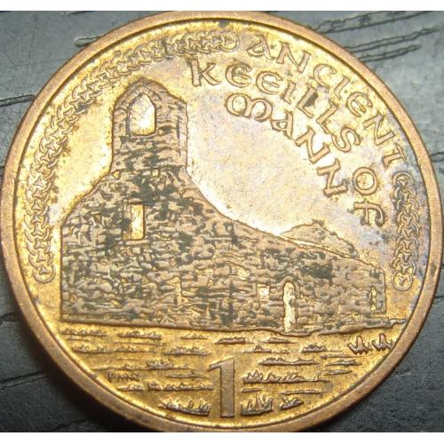 1 пенні 2000 AA Мен (тонка дата)