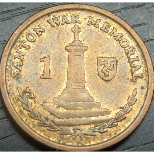 1 пенні 2008  Мен