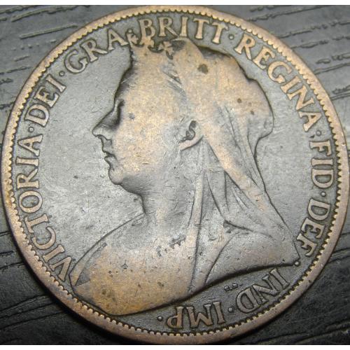 1 пенні Британія 1900