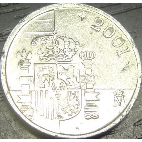 1 песета 2001 Іспанія