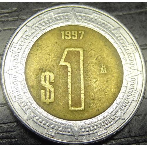 1 песо Мексика 1997