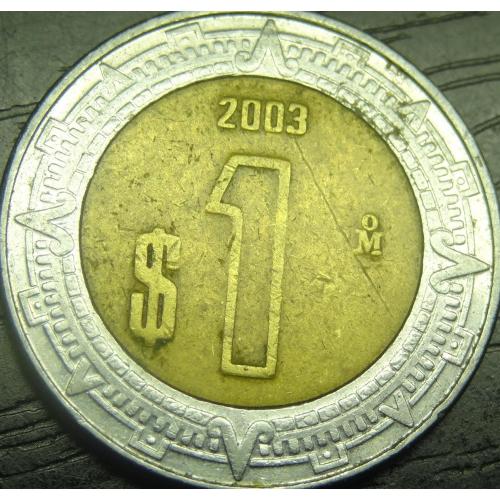 1 песо Мексика 2003