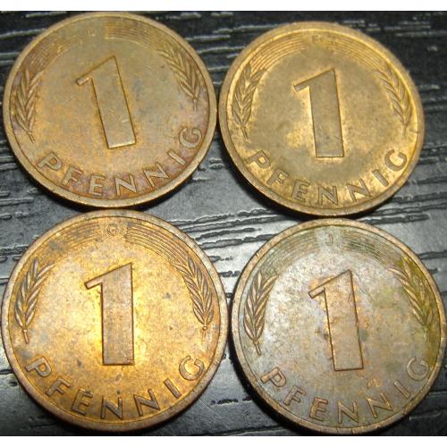 1 пфеніг 1979 ФРН (всі монетні двори)
