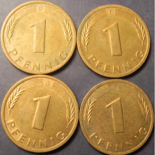 1 пфеніг 1984 ФРН (всі монетні двори)