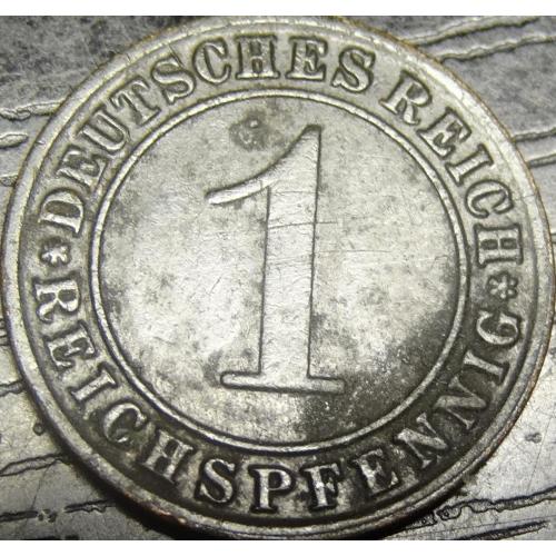 1 рейхспфеніг 1927 F Німеччина