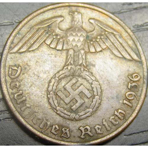 1 рейхспфеніг 1936 A Німеччина