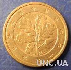1 євроцент 2002 J Німеччини