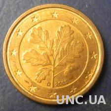 1 євроцент 2005 D Німеччини
