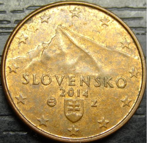 1 євроцент 2014 Словаччина