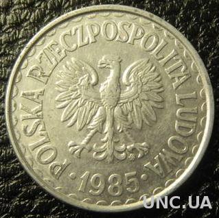 1 злотий 1985 Польща