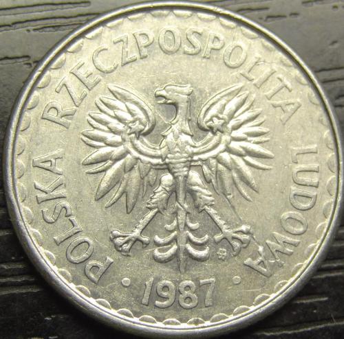 1 злотий 1987 Польща