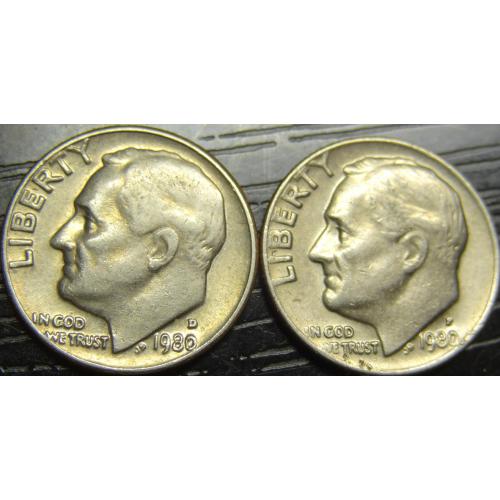 10 центів 1980 США (два різновиди)