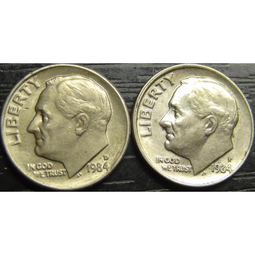10 центів 1984 США (два різновиди)