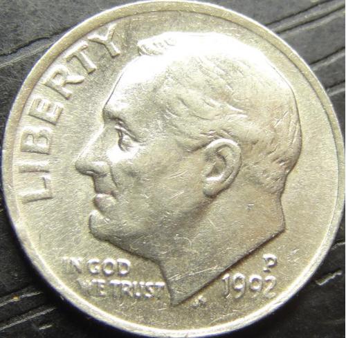 10 центів 1992 P США
