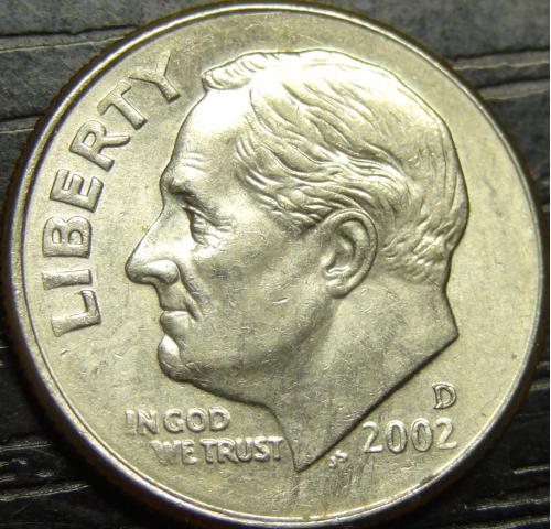10 центів 2002 D США