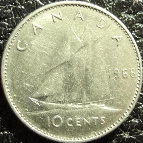 10 центів 1968 Канада