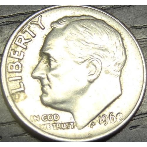 10 центів 1968 США