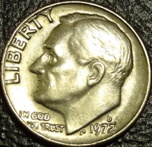 10 центів 1972 D США