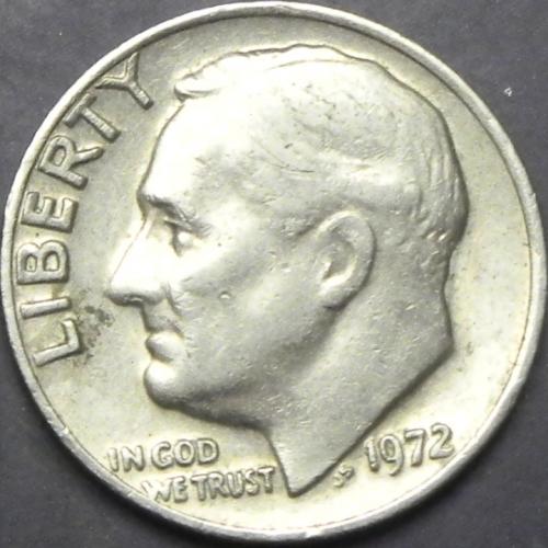 10 центів 1972 США