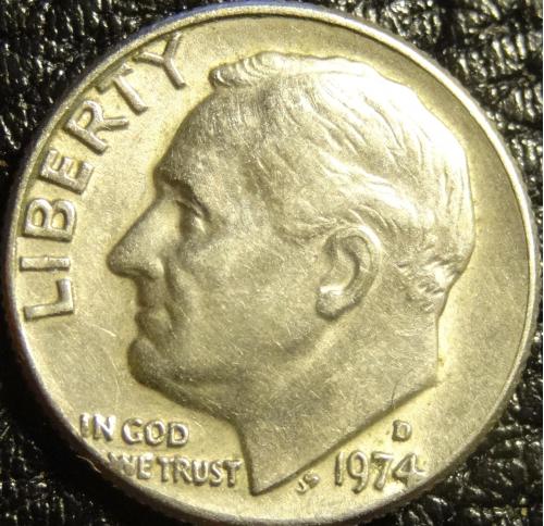 10 центів 1974 D США