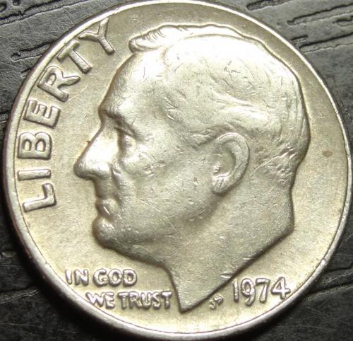 10 центів 1974 США