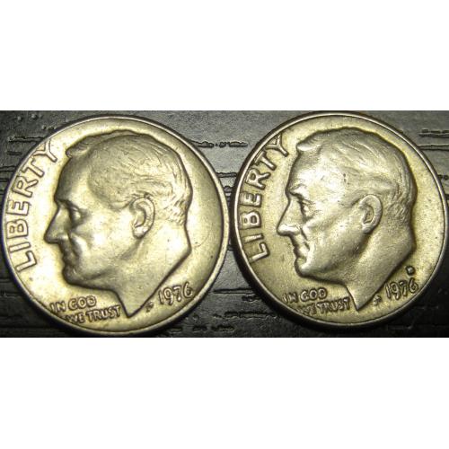 10 центів 1976 США (два різновиди)