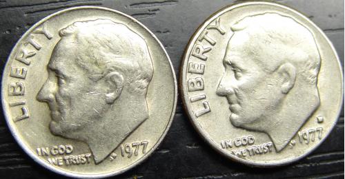 10 центів 1977 США (два різновиди)