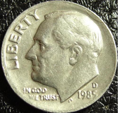 10 центів 1985 D США