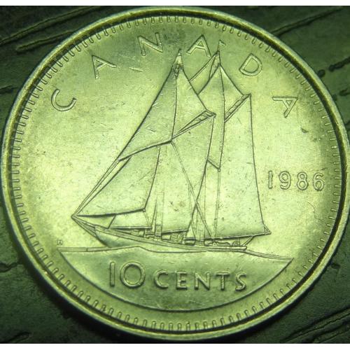 10 центів 1986 Канада