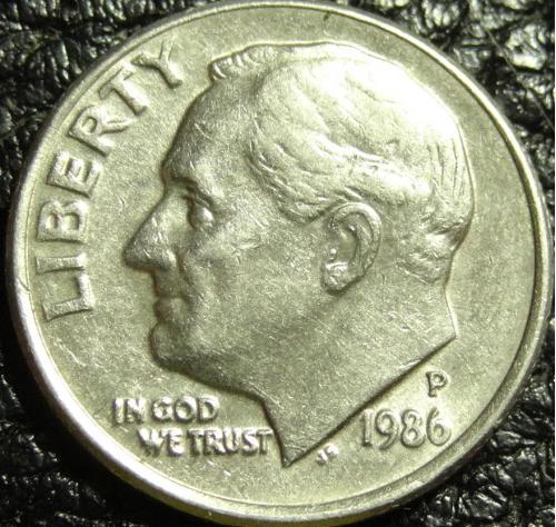 10 центів 1986 P США
