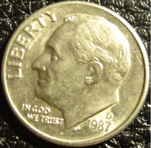 10 центів 1987 D США