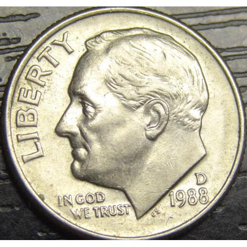 10 центів 1988 D США