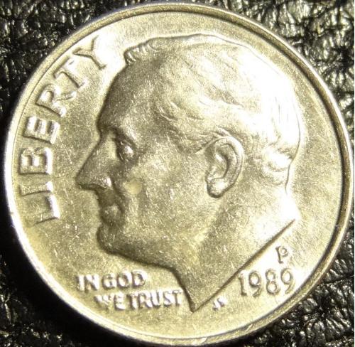 10 центів 1989 P США