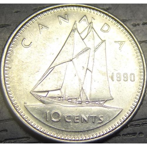 10 центів 1990 Канада