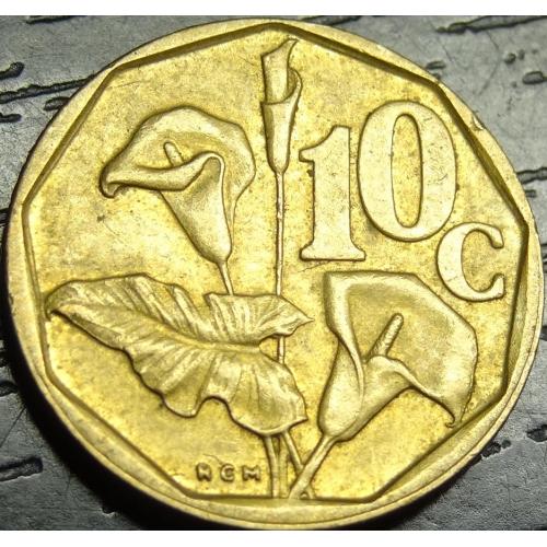 10 центів 1991 Південна Африка