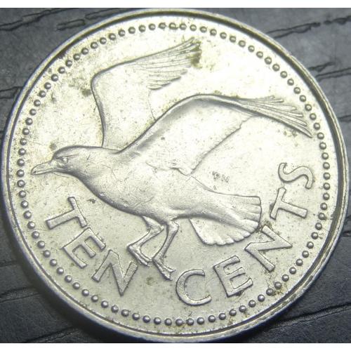10 центів 1992 Барбадос