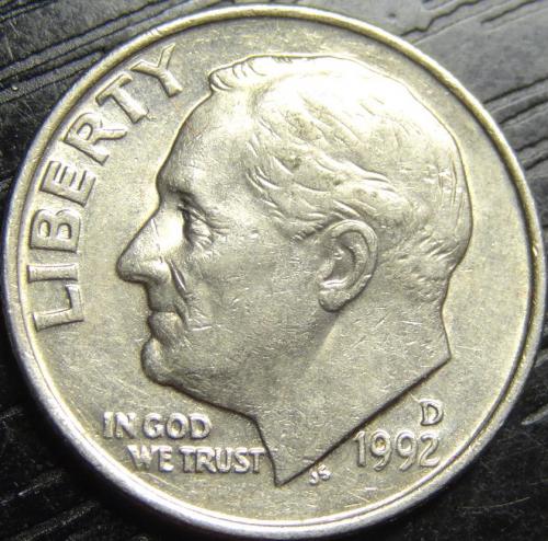 10 центів 1992 D США