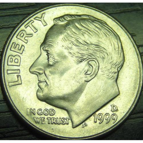 10 центів 1999 D США