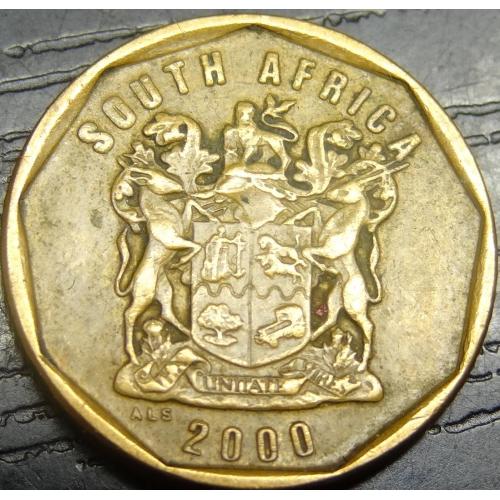 10 центів 2000 Південна Африка (герб з антилопами)