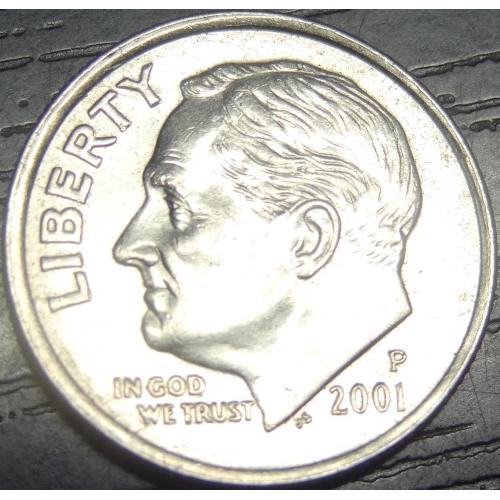 10 центів 2001 P США