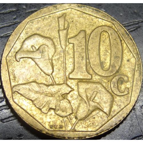 10 центів 2002 Південна Африка